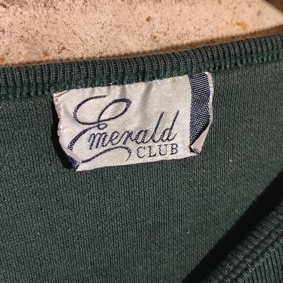 Vintage Emerald Club Womens Crewneck Sweater - XL? - Picture 3 of 5